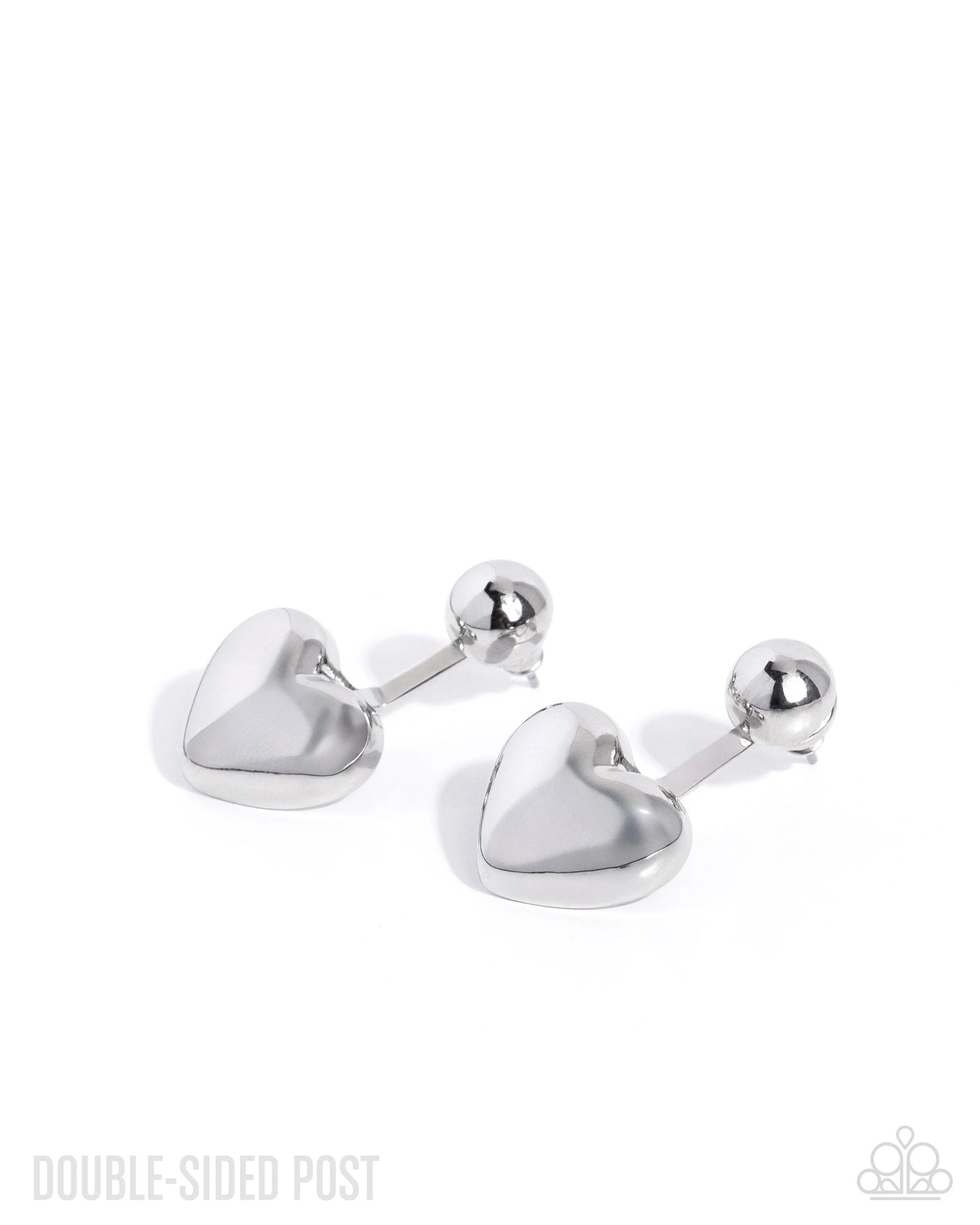 Flirty Finale - silver - Paparazzi earrings