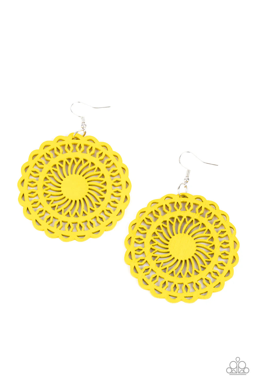 Paparazzi ♥ Island Sun - Yellow ♥ Earrings