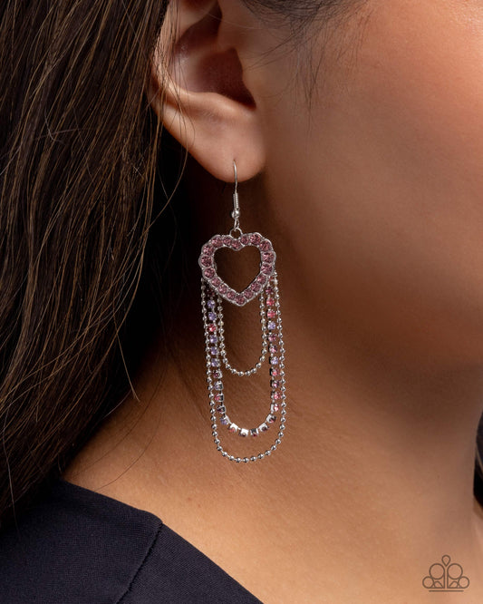 Haute Hangout - purple - Paparazzi earrings