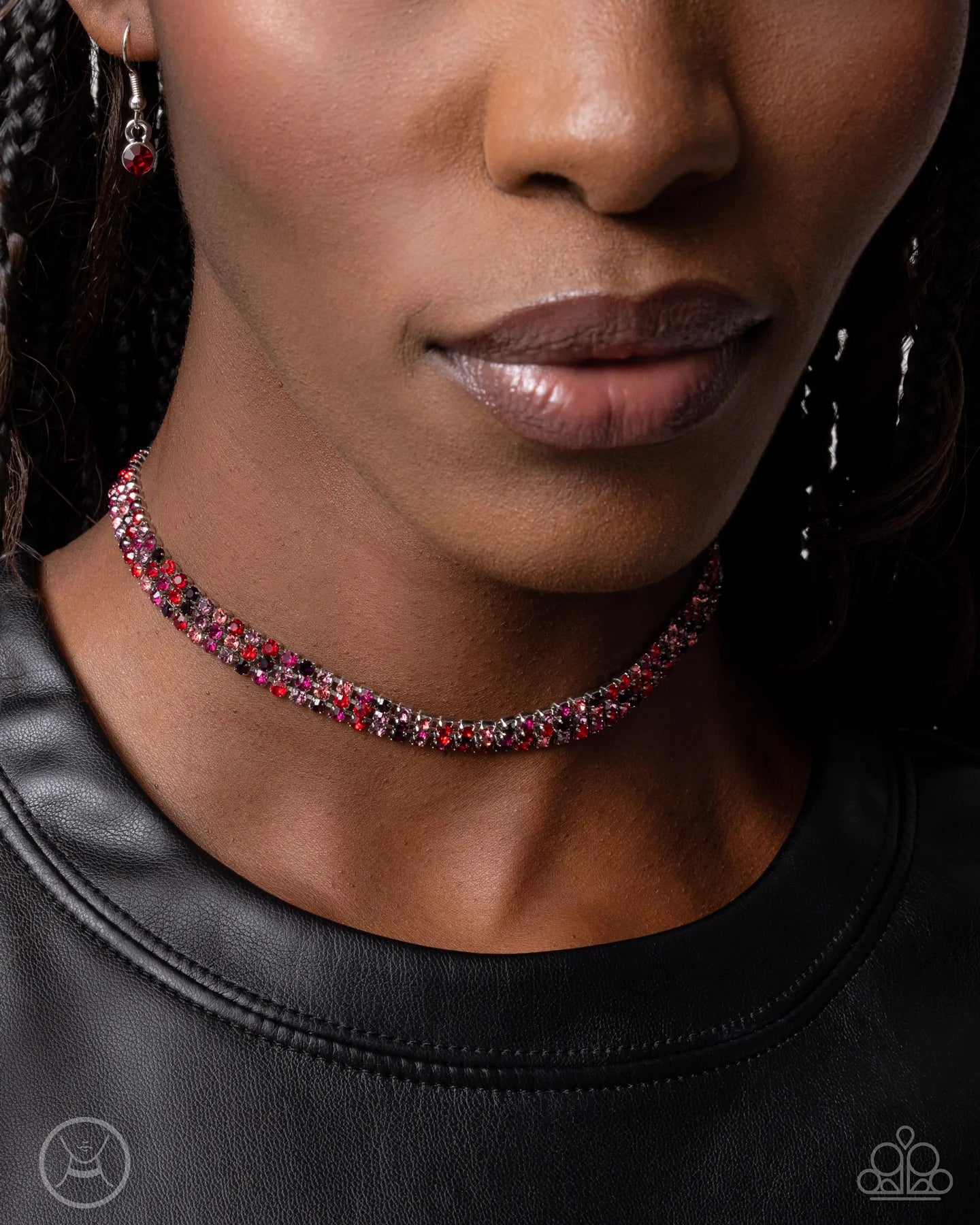 Choker Necklace: "Terrific Trio - Red"
Bracelet: "Thrilling Trio - Red"
