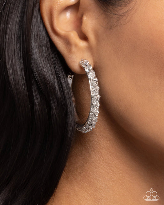 Paparazzi ♥ Glowing Garland - White ♥ Earrings
