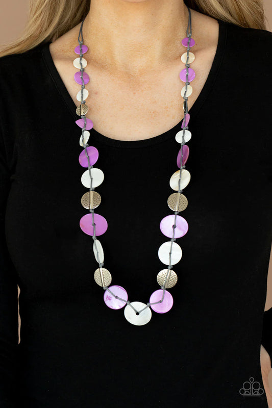 PAPARAZZI "SEASHORE SPA" PURPLE NECKLACE
