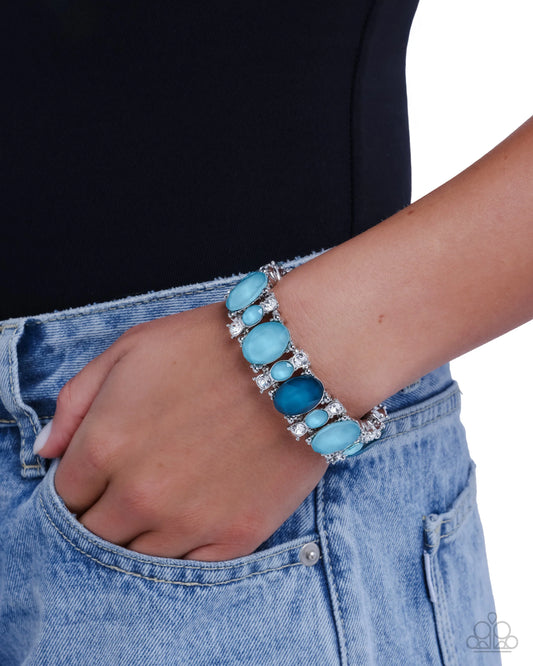 Moderate Moment - blue - Paparazzi bracelet