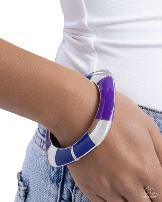 Paparazzi Painted Perfection - Purple Bracelet