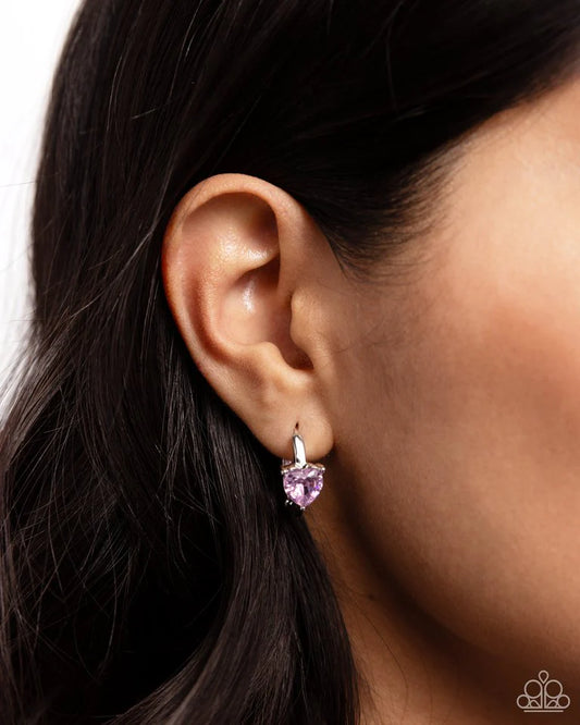 Paparazzi Earring ~ High Nobility - Pink