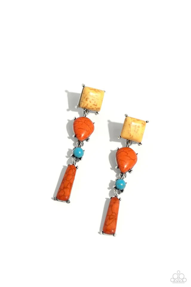Paparazzi Earring ~ Saharan Sabbatical - Orange