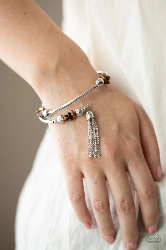 Paparazzi Bracelet ~ Mineral Mosaic - Brown