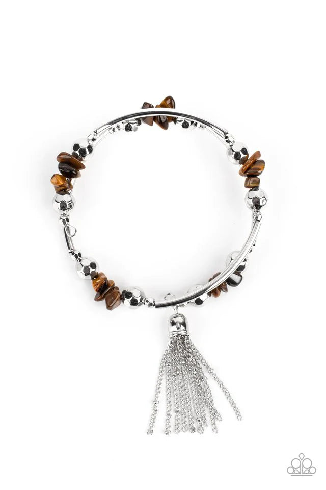 Paparazzi Bracelet ~ Mineral Mosaic - Brown