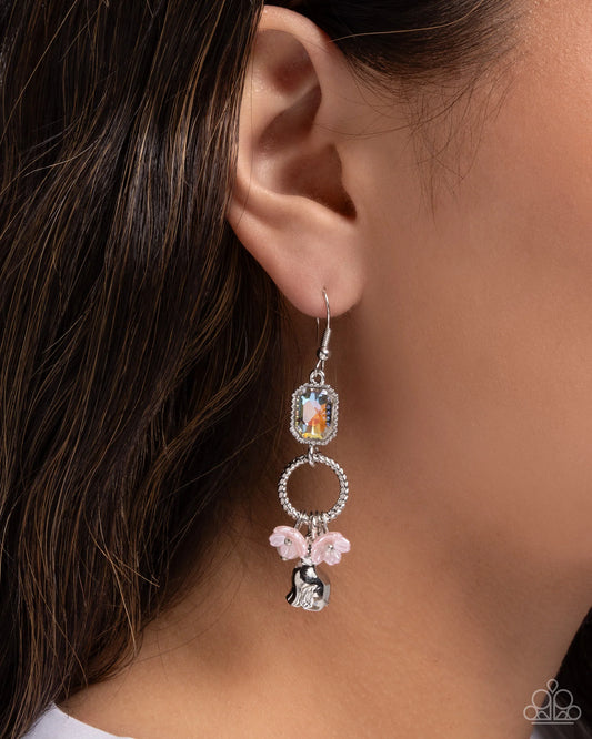 Paparazzi Malibu Melody - Pink Earrings