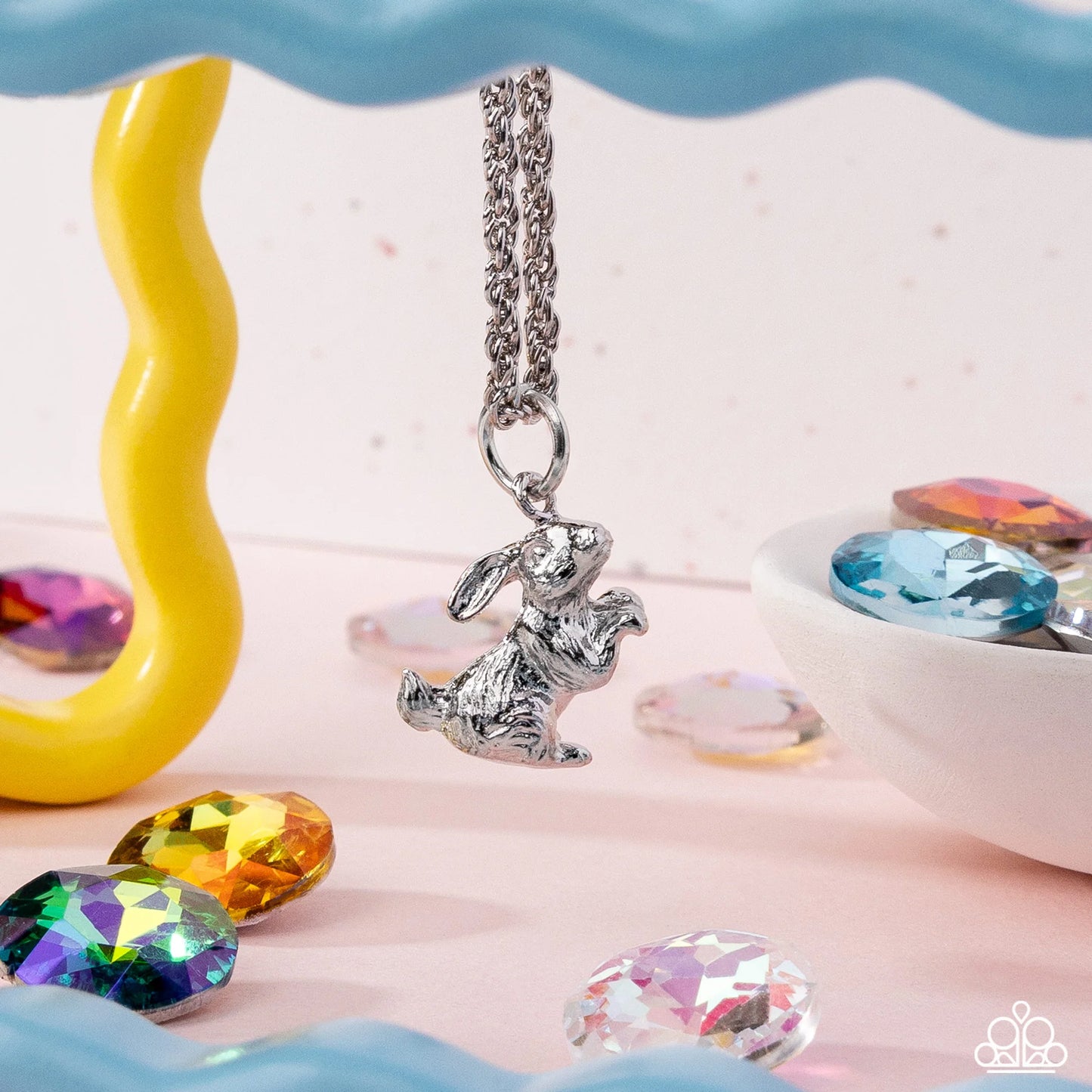 Paparazzi Pet Rabbit - Silver Necklace