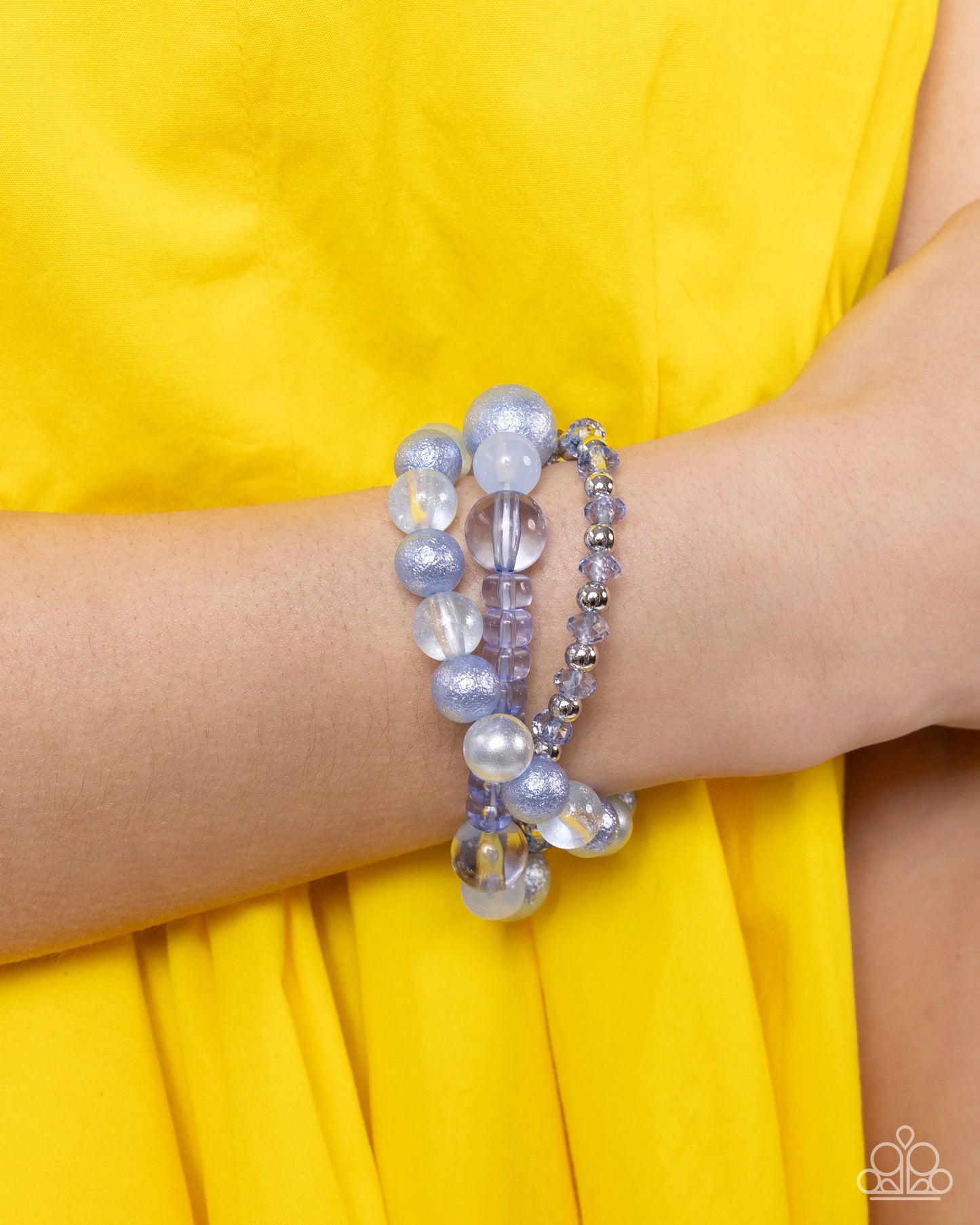 Shattered Stack - blue - Paparazzi bracelet
