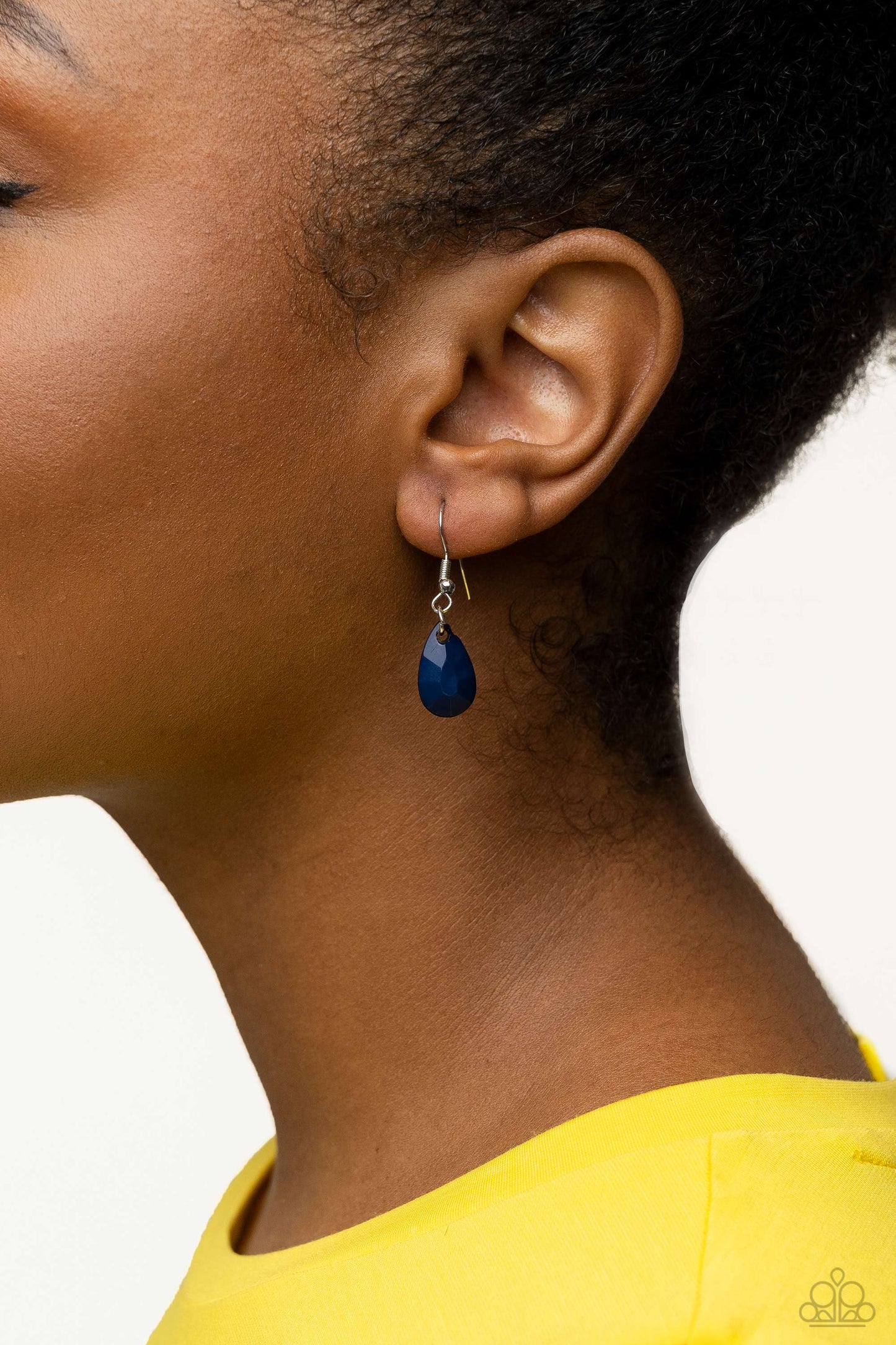 Paparazzi Flirty Flood - Blue Necklace/Paparazzi Cheeky Cascade - Blue Earrings