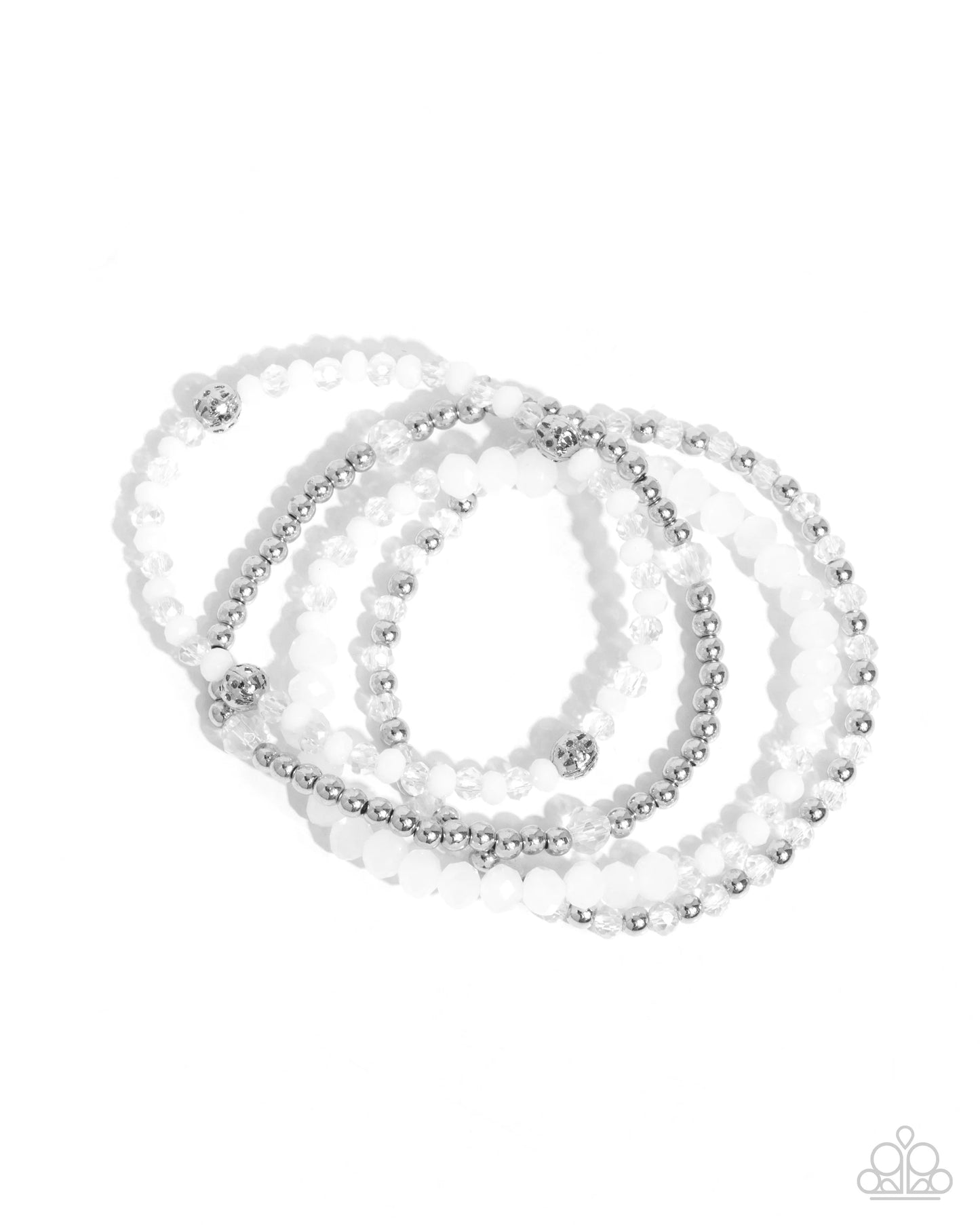 Paparazzi Ringing Endorsement - White Bracelet