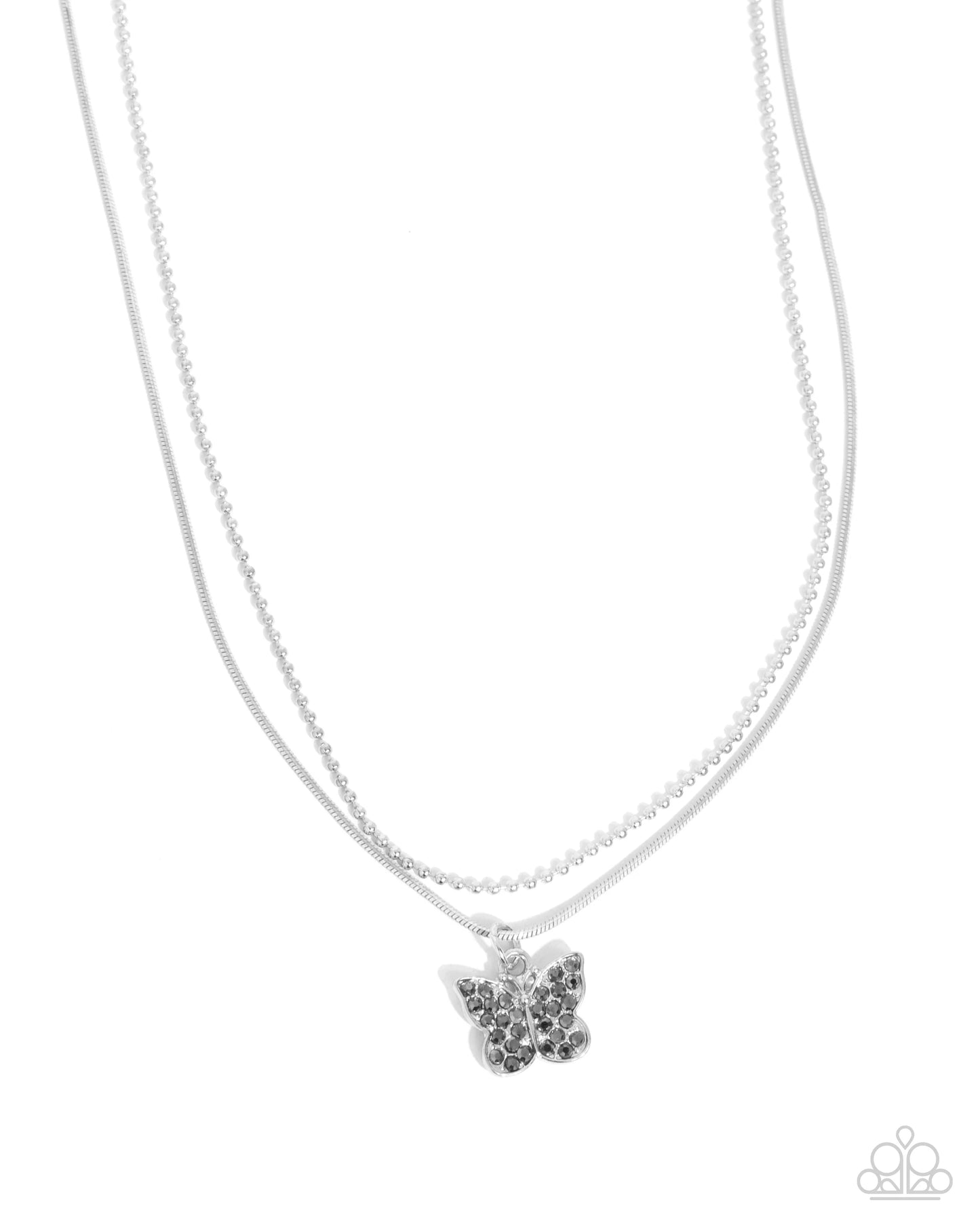 Paparazzi Adorable Ascension Silver Necklace