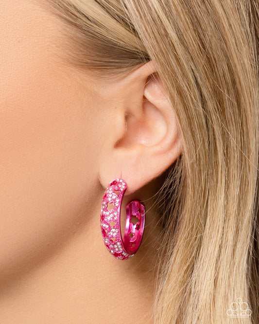 Stellar Significance - pink - Paparazzi earrings