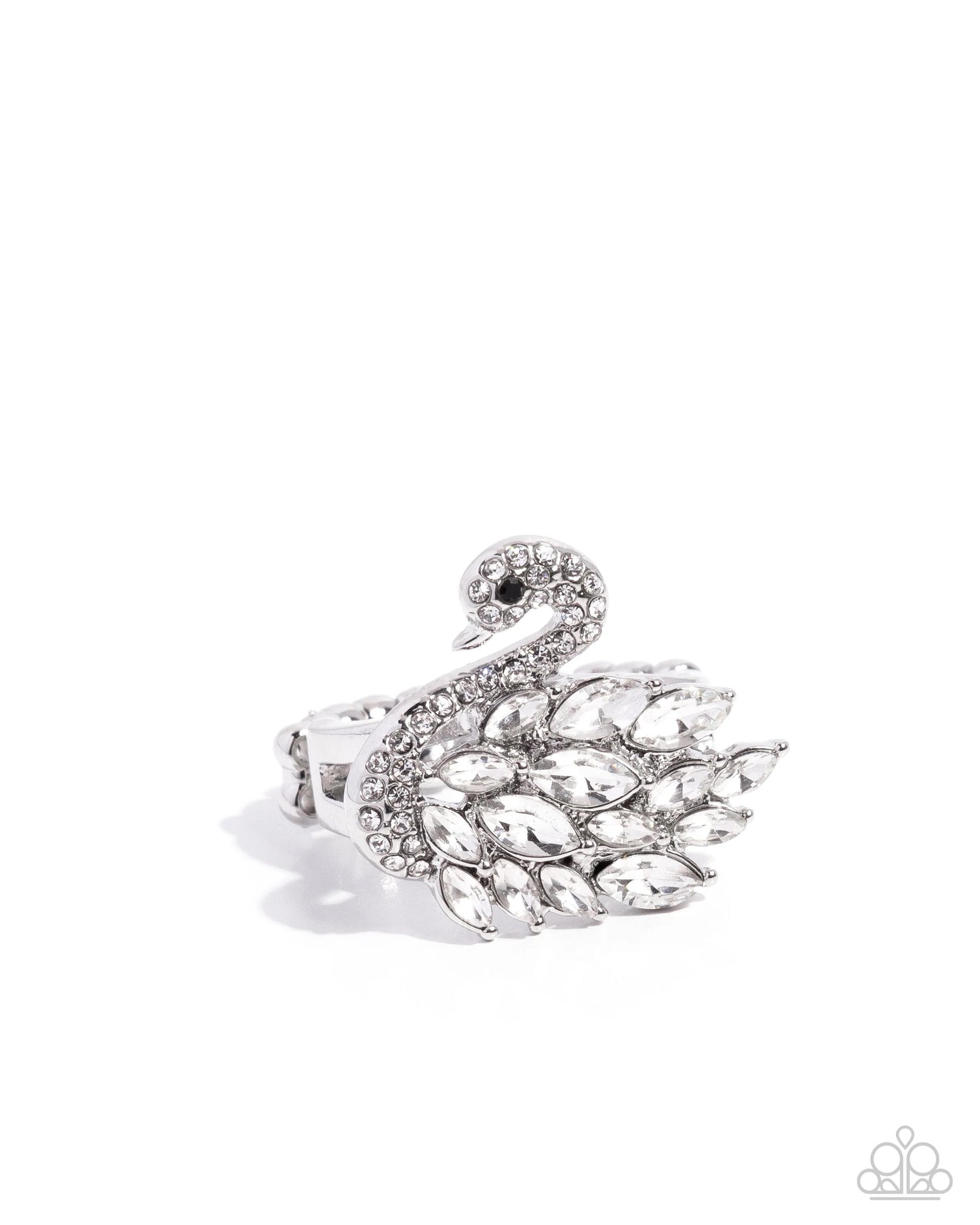 Paparazzi Sensational Swan - White Ring
