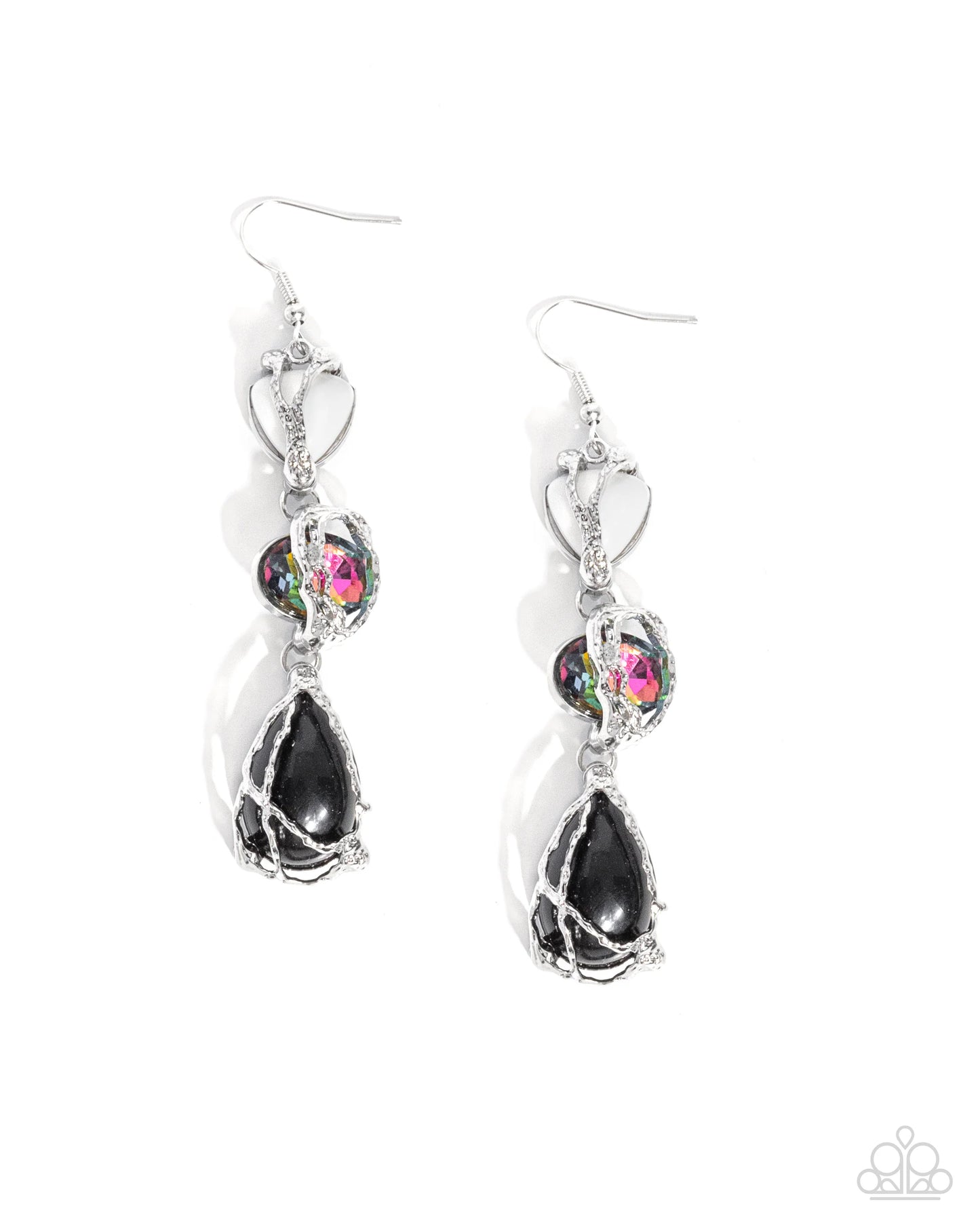 Paparazzi The Next Right Thing - Black Earrings