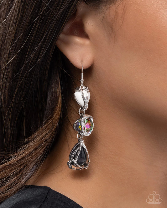 Paparazzi The Next Right Thing - Black Earrings