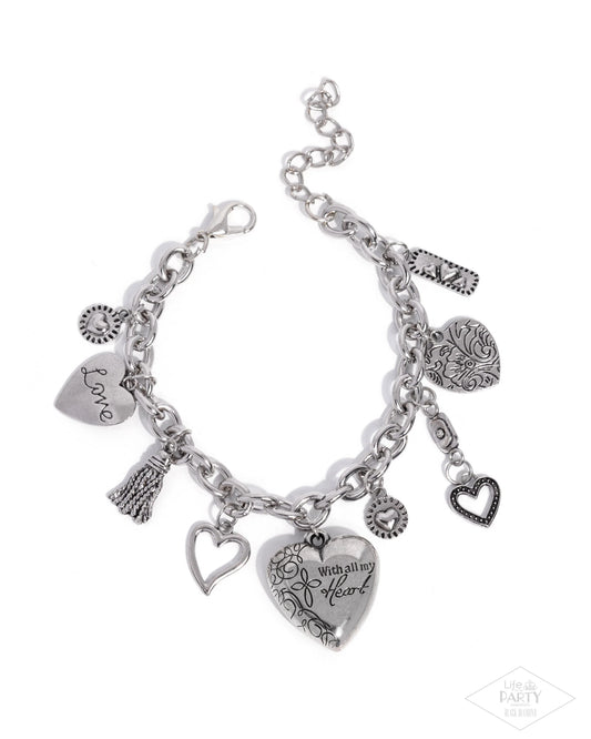 Pure In Heart - silver - Paparazzi bracelet