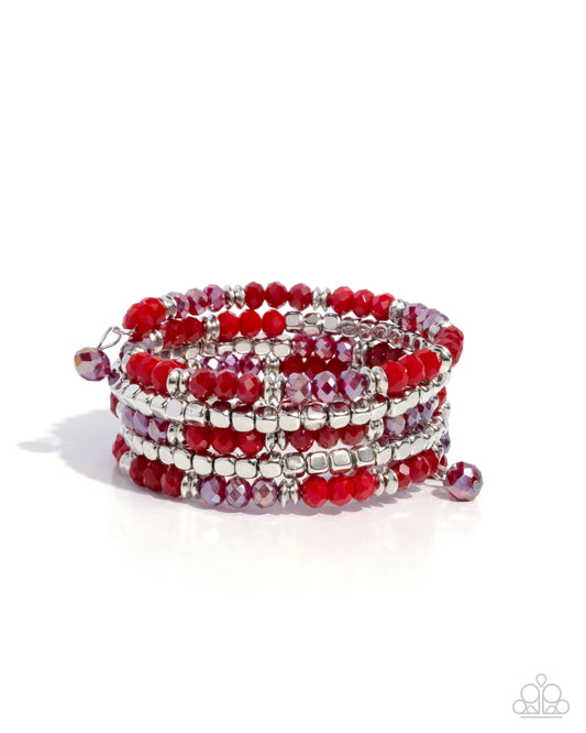 Paparazzi Memorable Masterpiece - Red Bracelet