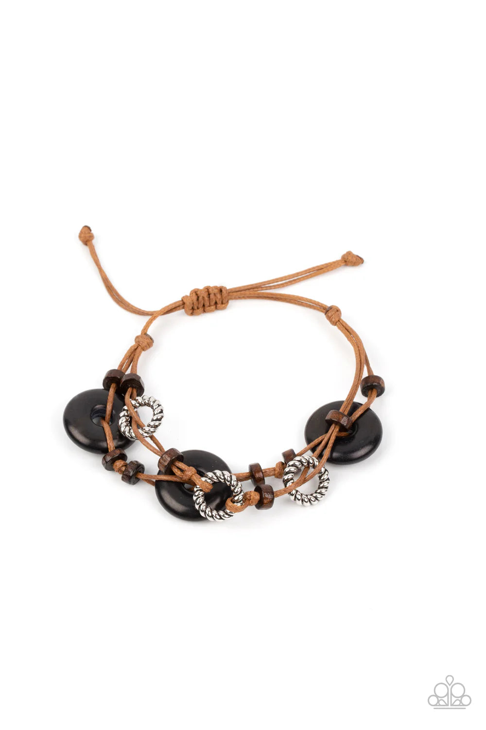 Paparazzi Quarry Quandary - Black Bracelet
