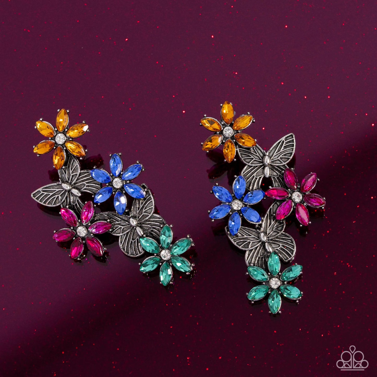 Paparazzi ♥ Aerial Award - Earrings ♥ Post Earrings