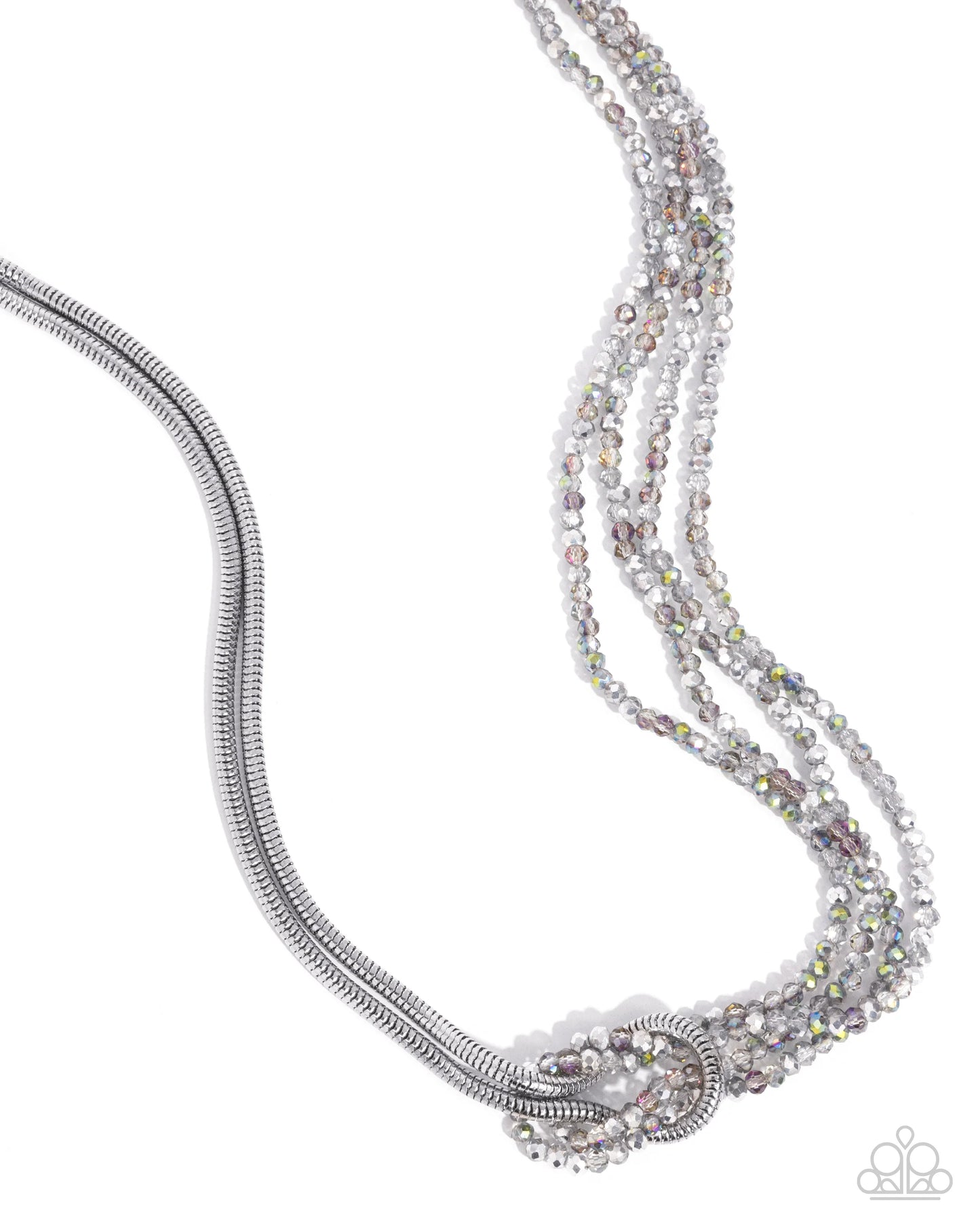 Paparazzi ♥ Mismatched Mirage - Silver ♥ Necklace