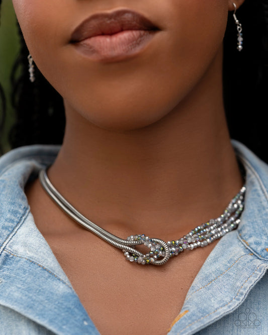 Paparazzi ♥ Mismatched Mirage - Silver ♥ Necklace