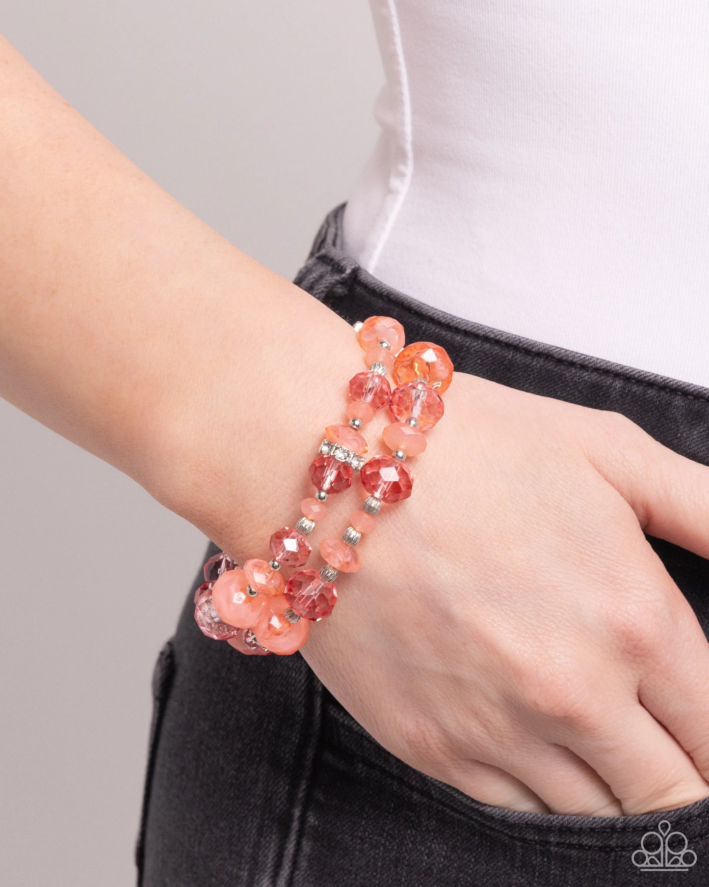Paparazzi ♥ Faceted Fairy Tale - Orange ♥ Bracelet