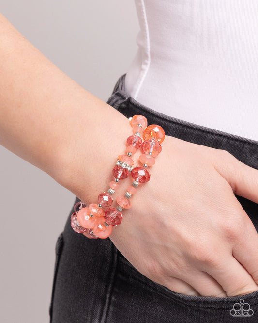 Paparazzi ♥ Faceted Fairy Tale - Orange ♥ Bracelet