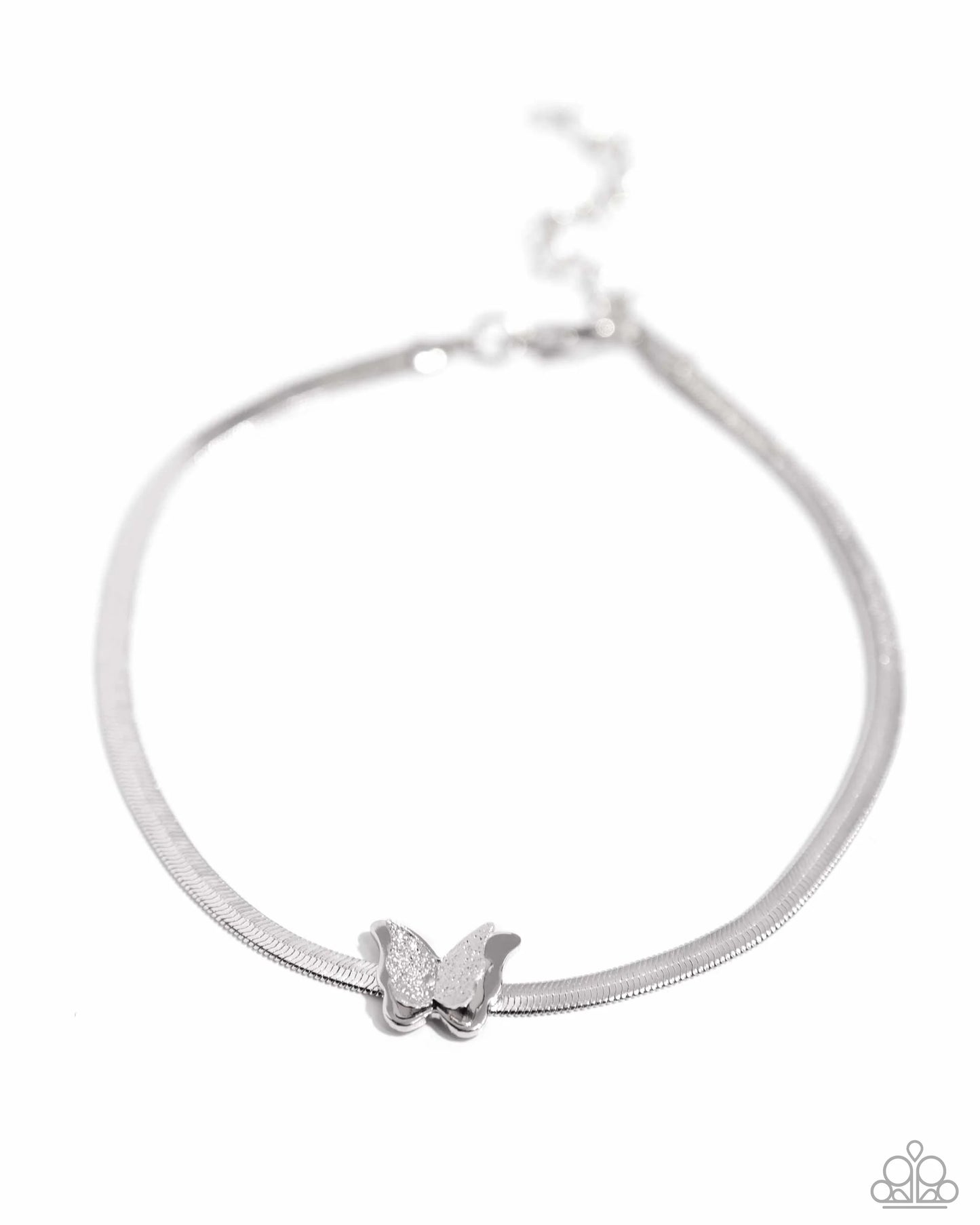 Paparazzi ♥ A FLIGHT-ing Chance - Silver ♥ Anklet