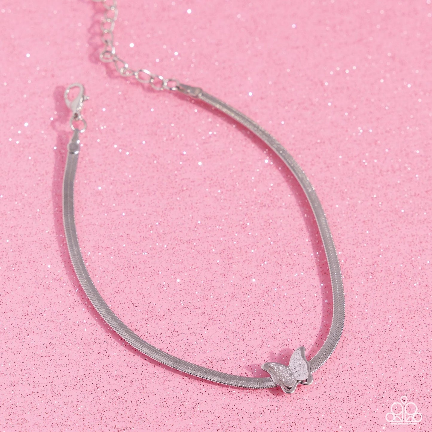 Paparazzi ♥ A FLIGHT-ing Chance - Silver ♥ Anklet