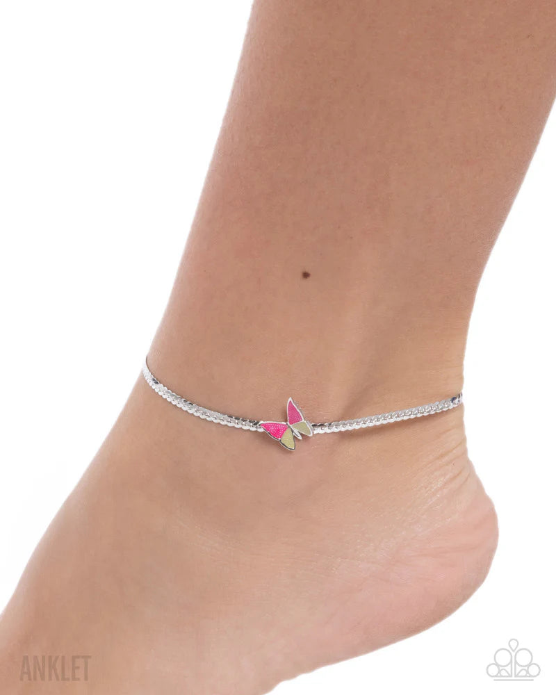 Paparazzi ♥ Aerial Atmosphere - Pink ♥ Anklet