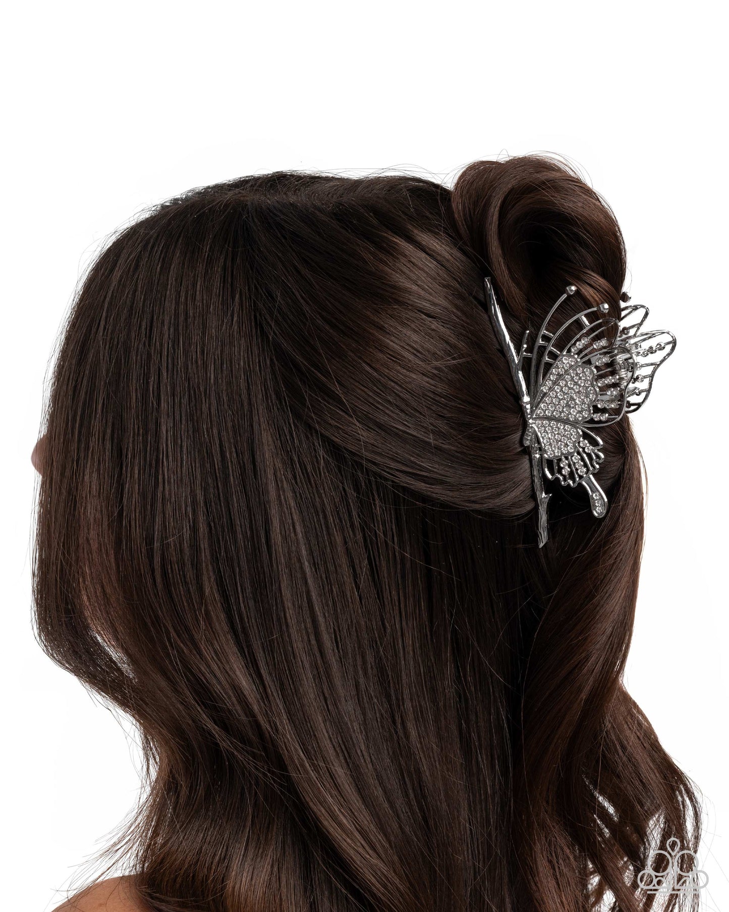 Paparazzi ♥ Layered Landing - White ♥ Hair Clip