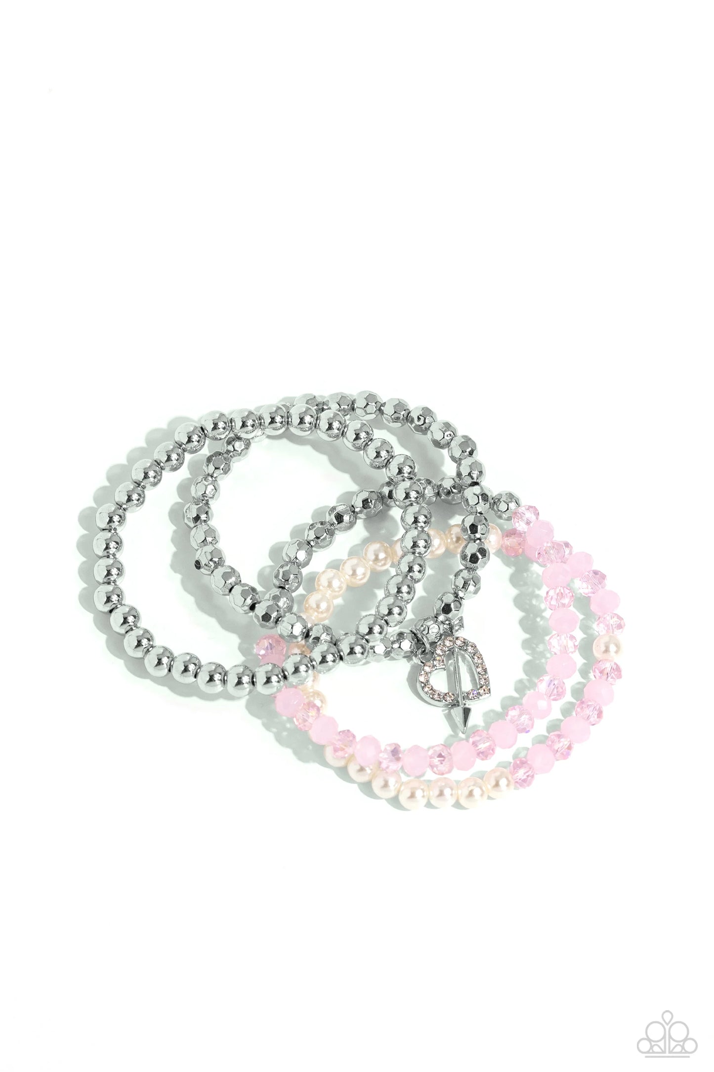 Paparazzi ♥ Heart-struck Haute - Pink ♥ Bracelet