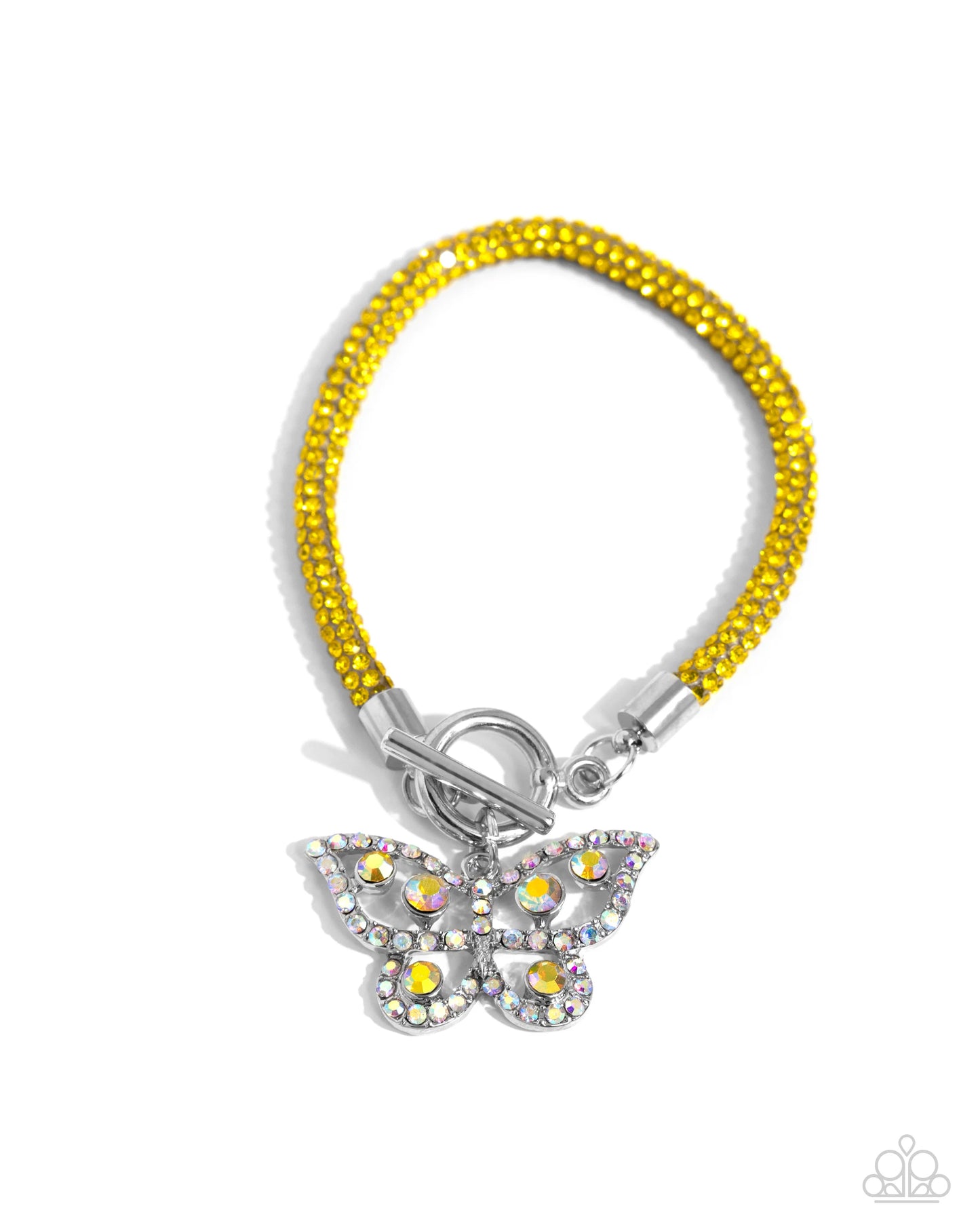 Paparazzi On SHIMMERING Wings - Yellow Necklace/Paparazzi Aerial Appeal - Yellow Bracelet