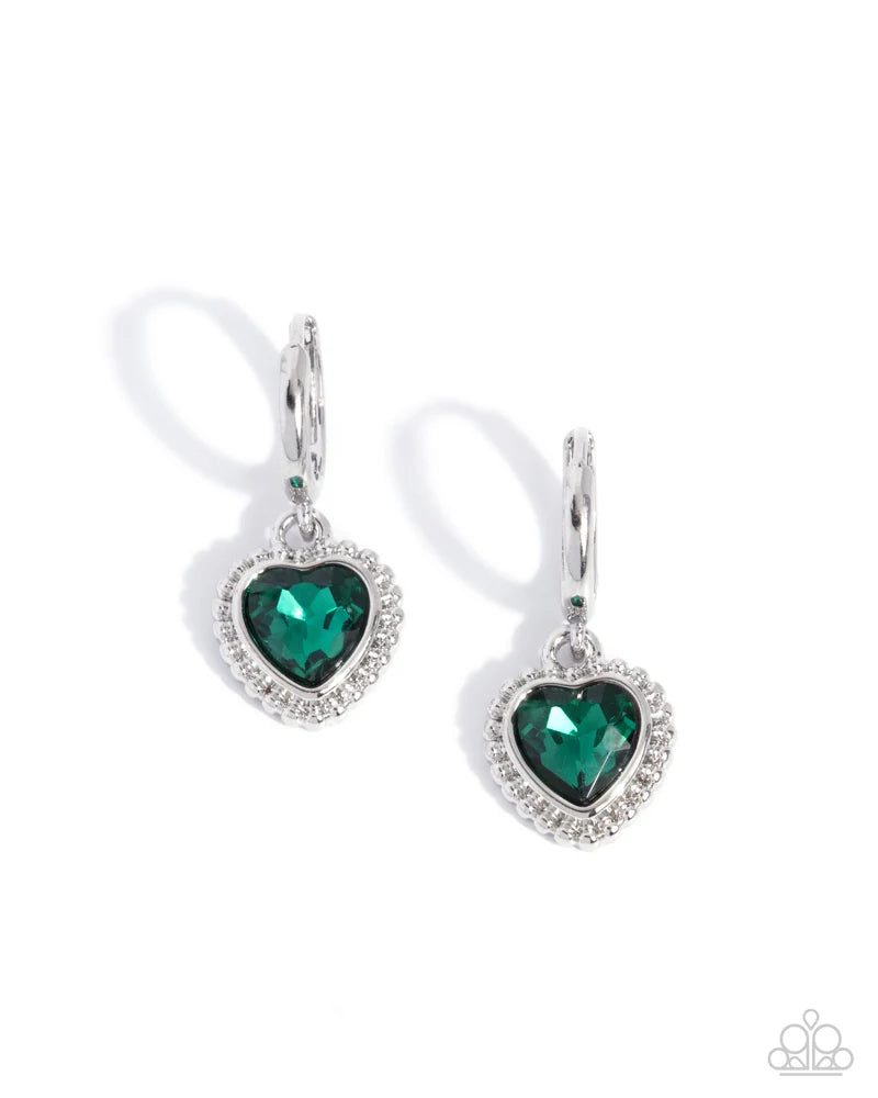 Paparazzi ♥ Vintage Victor - Green ♥ Earrings