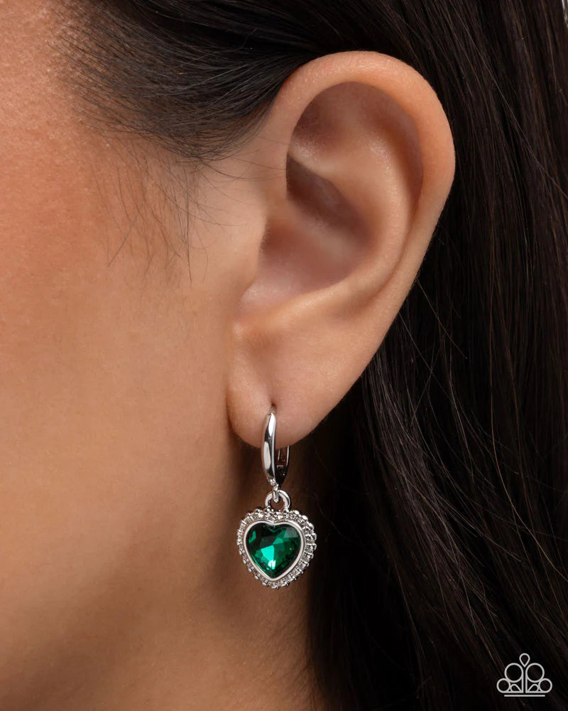 Paparazzi ♥ Vintage Victor - Green ♥ Earrings