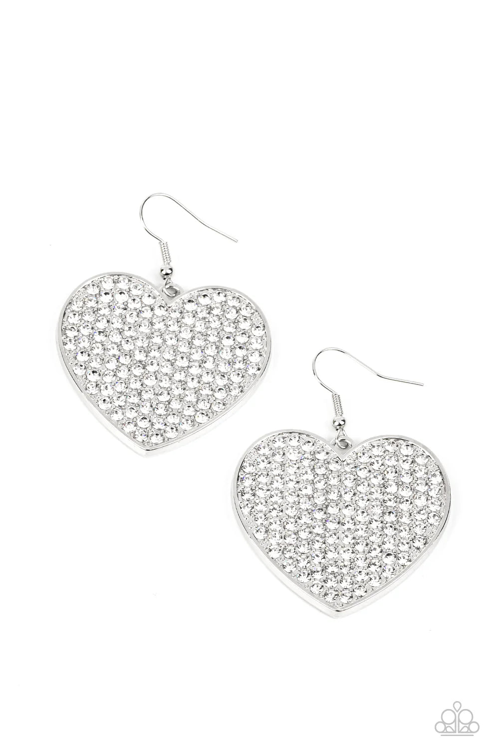 Paparazzi ♥ Romantic Reign - White ♥ Earrings
