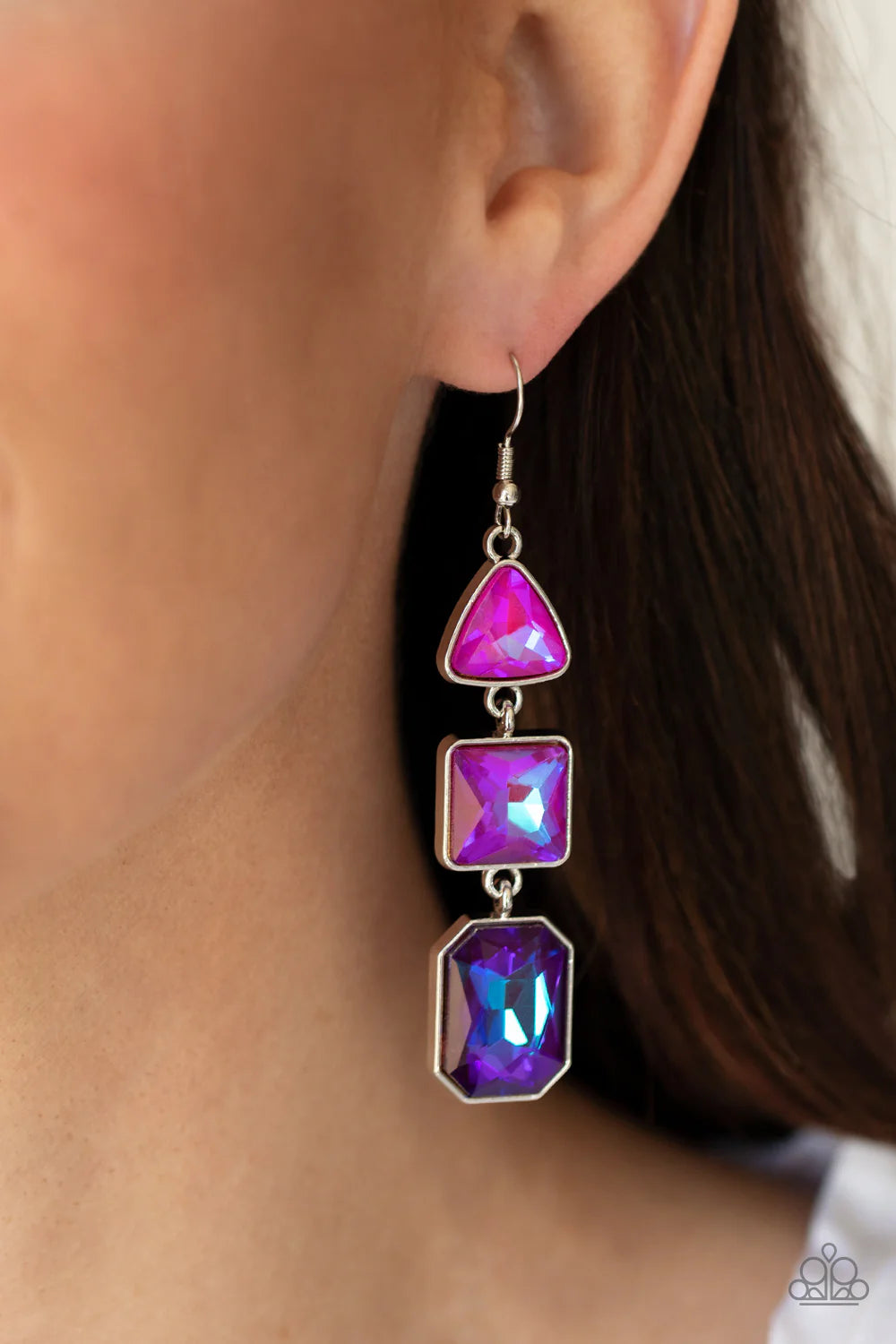 Paparazzi ♥ Cosmic Culture - Purple ♥ Earrings