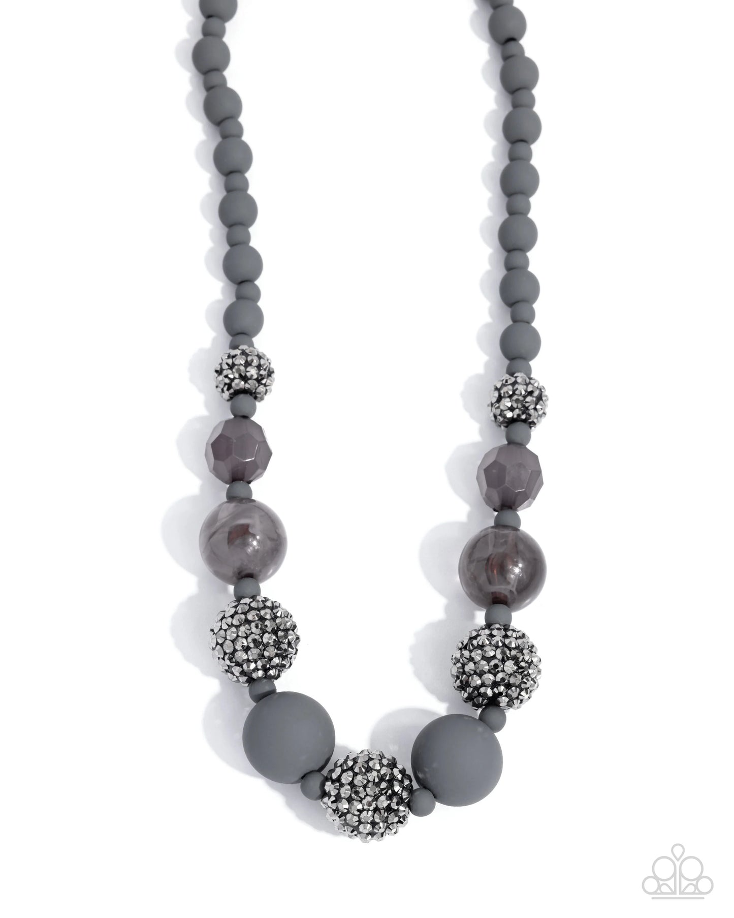 Paparazzi Hematite Hallmark - Silver Set