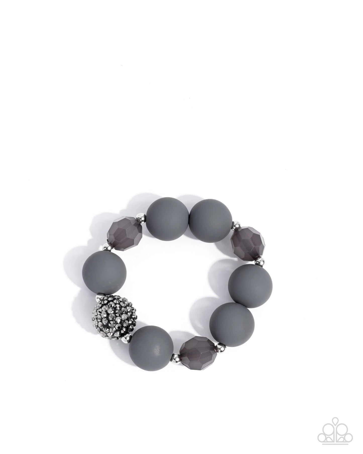 Paparazzi Hematite Hallmark - Silver Set