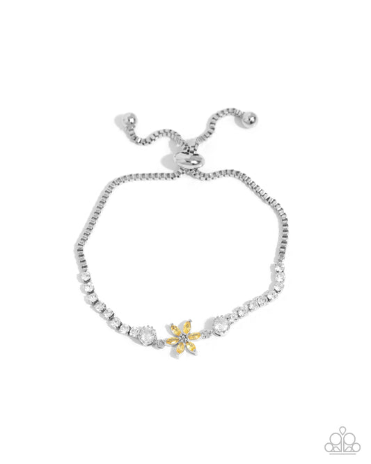 Paparazzi Dainty Delivery - Yellow Bracelet