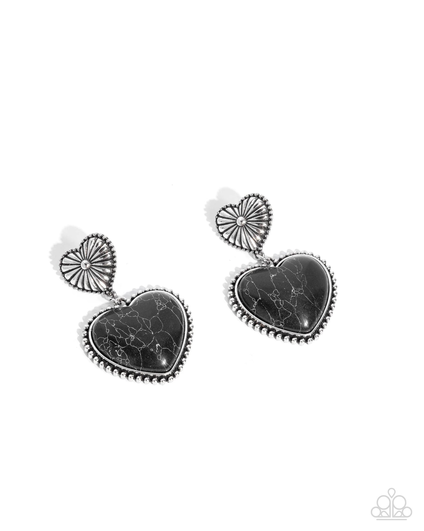Paparazzi Rustic Reinvention - Black Post Earrings