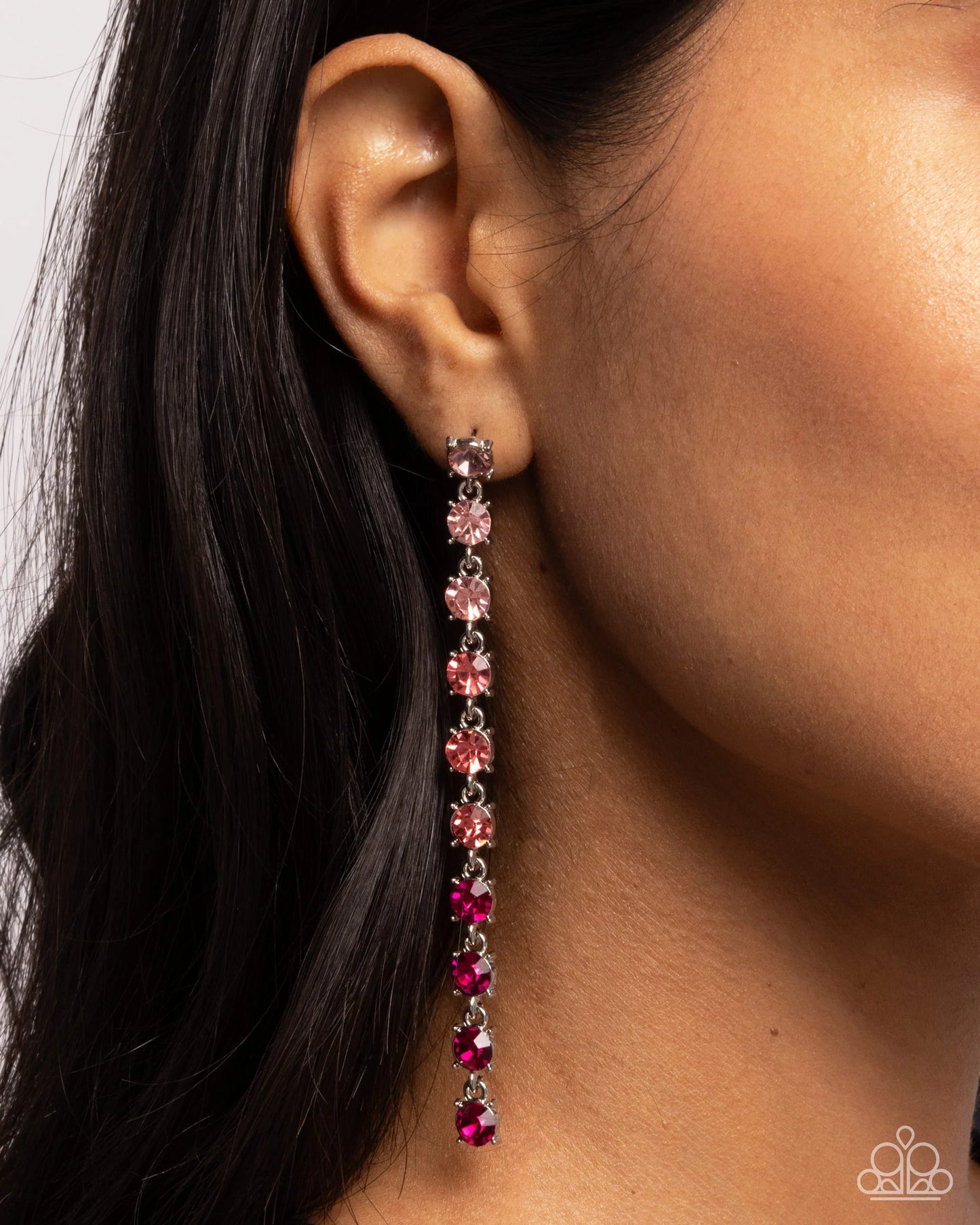 Paparazzi Opulent Ombré - Pink Post Earrings