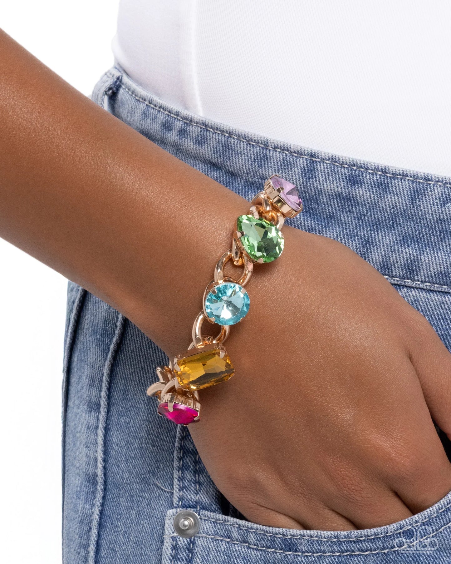 Muted Malibu - multi - Paparazzi bracelet