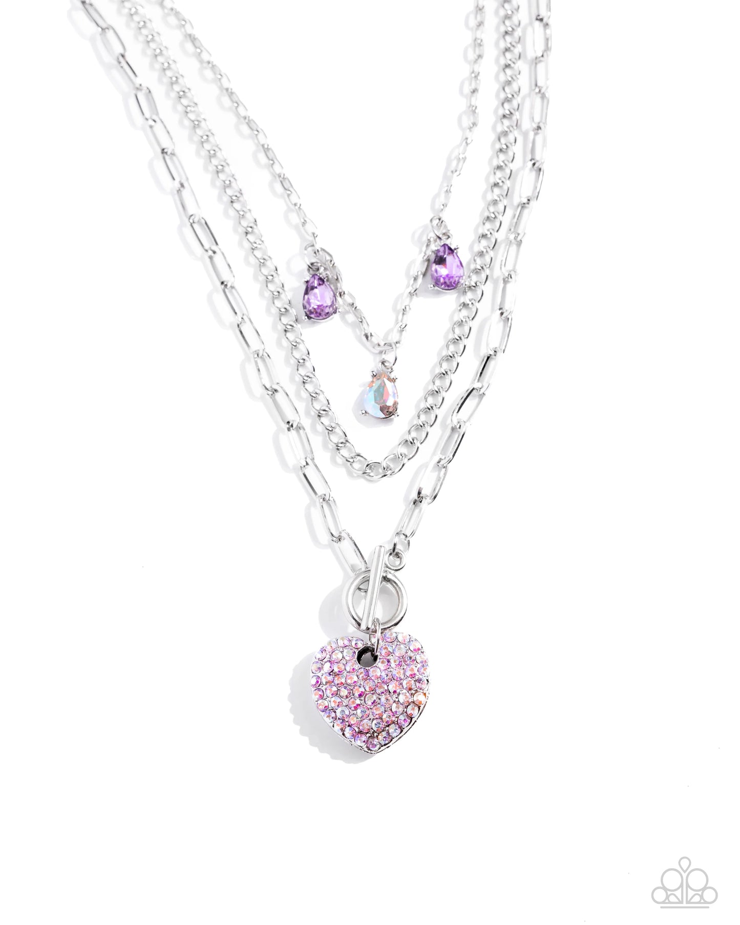 Paparazzi HEART History - Purple Necklace