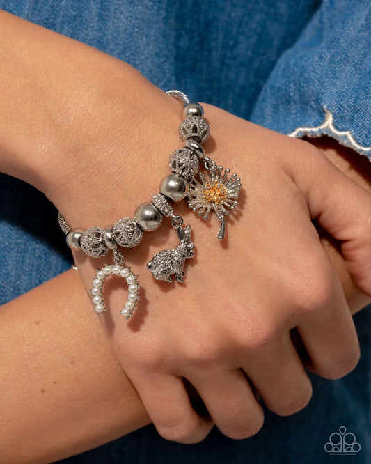 Paparazzi Bracelet ~ Graceful Godsend - White