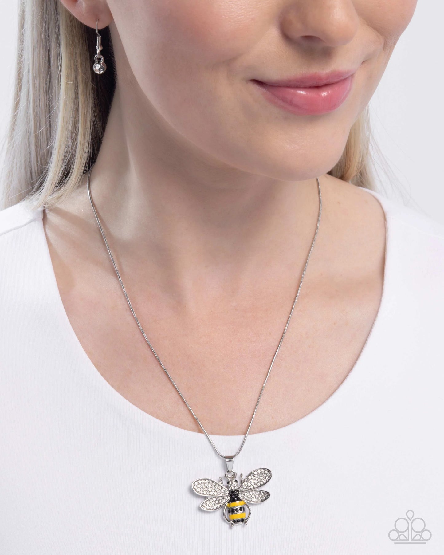 Paparazzi Be Humble Bumblebee - Yellow Necklace