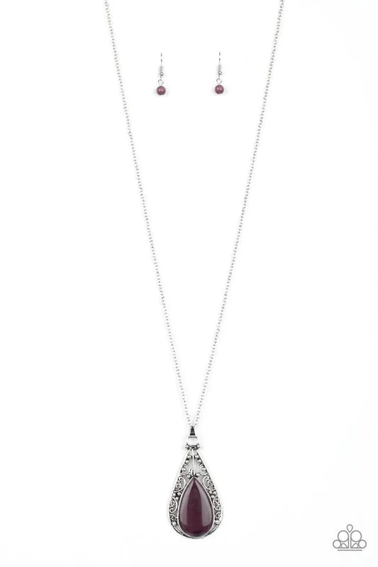 Paparazzi Enchanted Eden - Purple Necklace